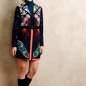 Anthropologie Elevenses Florilege Coat